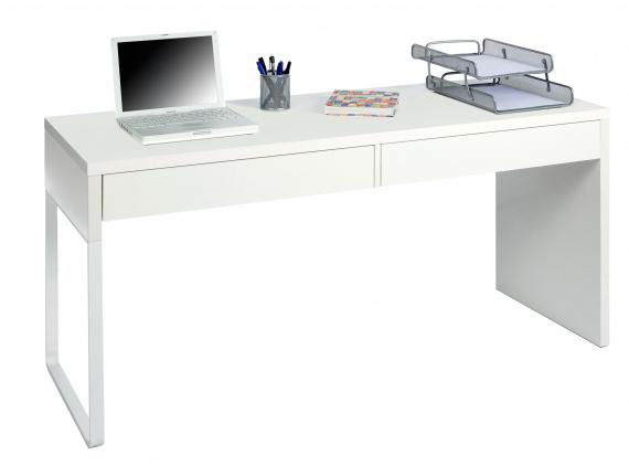 Foto Mesa escritorio reversible con 2 cajones REF: 002315A BIANCA - Blanco artik