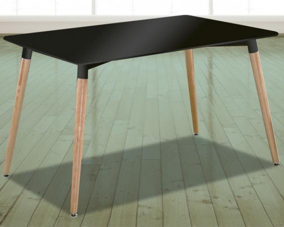 Foto MESA RECTANGULAR 120CM P/MADERA DINAMARCA NEGRO