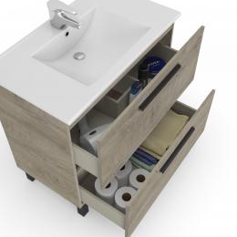 Cabinet 80, 2 drawers + mirror REF: 305422C - AIR