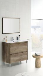 Bathroom cabinet with 2 drawers and 4 legs REF: 305040H - Dakota, Nordik