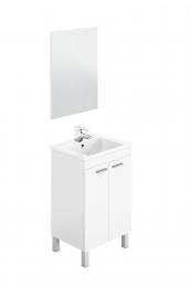 Bathroom cabinet with 2 doors and 4 legs - KONCEPT, REF: 305210BO glossy white