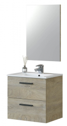 Wall-mounted bathroom cabinet with 2 drawers REF: 305180C - NOA