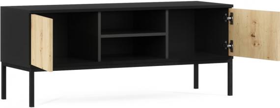 Photo TV unit - Lanzzi, Natural oak/Black