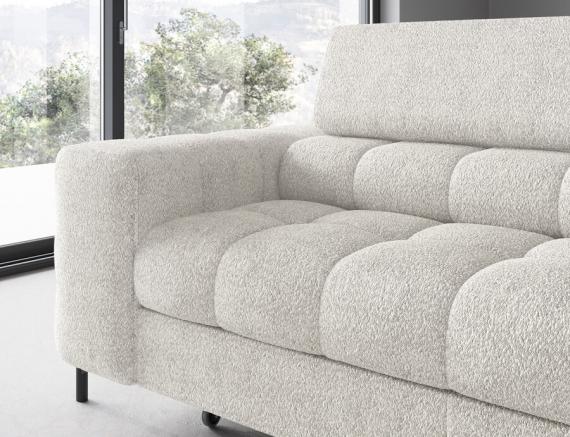 Foto SOFÁ CAMA CON ARCÓN I PATAS ALTAS 276 CM X 200 CM FERUCHE BLANCO