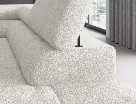 Foto SOFÁ CAMA CON ARCÓN I PATAS ALTAS 276 CM X 200 CM FERUCHE BLANCO
