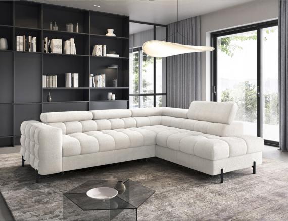 Foto SOFÁ CAMA CON ARCÓN I PATAS ALTAS 276 CM X 200 CM FERUCHE BLANCO