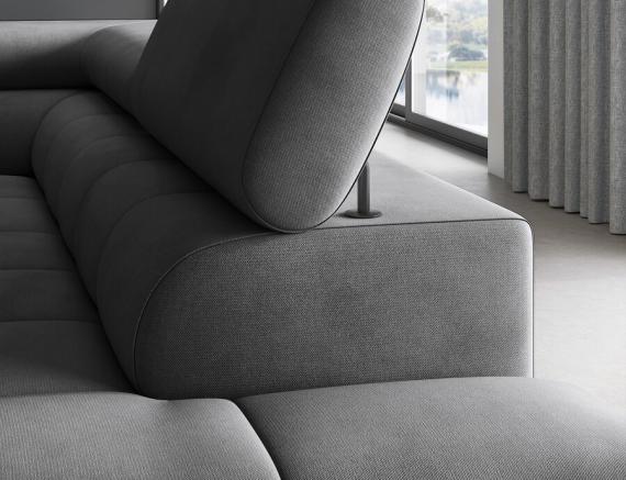 Foto SOFÁ CAMA CON ARCÓN I PATAS ALTAS 276 CM X 200 CM FERUCHE GRIS OSCURO