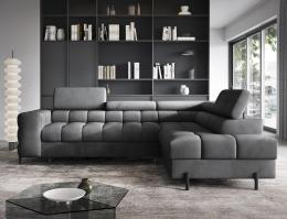 SOFÁ CAMA CON ARCÓN I PATAS ALTAS 276 CM X 200 CM FERUCHE GRIS OSCURO