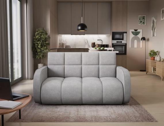 Foto SOFÁ CAMA PEQUEÑO 2 PLAZAS 155 CM DEVERIO GRIS OFERTA