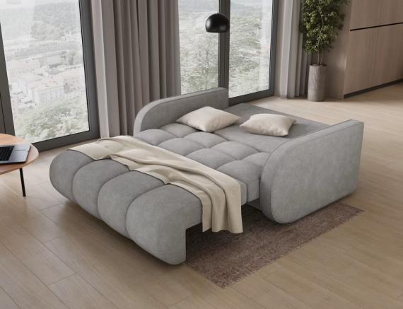 Foto SOFÁ CAMA PEQUEÑO 2 PLAZAS 155 CM DEVERIO GRIS OFERTA