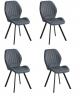 Photo PACK OF 4 DELAWARE 2 CHAIRS, MARENGO GREY