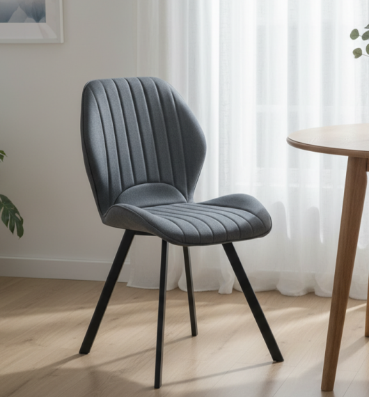 Photo PACK OF 4 DELAWARE 2 CHAIRS, MARENGO GREY