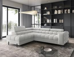 SOFÁ CAMA CON ARCÓN I PATAS ALTAS 276 CM X 200 CM FERUCHE GRIS CLARO