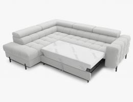 SOFÁ CAMA CON ARCÓN I PATAS ALTAS 276 CM X 200 CM FERUCHE GRIS CLARO