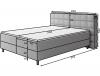 Photo Cama Continental 140/160/180x200 blanco - CAMMA
