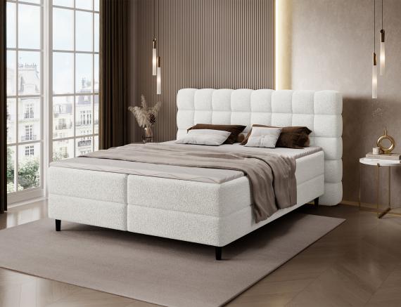 Photo Cama Continental 140/160/180x200 blanco - CAMMA