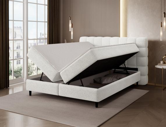 Photo Cama Continental 140/160/180x200 blanco - CAMMA