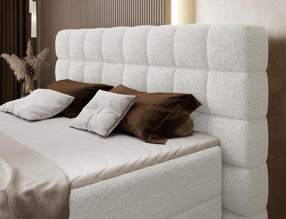 Photo Cama Continental 140/160/180x200 blanco - CAMMA