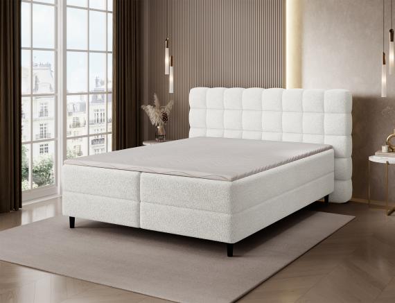 Photo Cama Continental 140/160/180x200 blanco - CAMMA