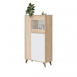 VITRINA 3 PUERTAS REF: 016617F RELAX PLUS CANADIAN/BLANCO ARTIK