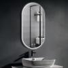 Photo LED bathroom mirror 450 x 900 mm, oval, anti-fog