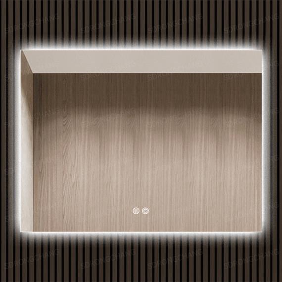 Photo Square Mirror with LED Backlighting, Tricolor Light (40x40 cm)