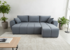 Foto Sofá Cama Chaise Longue Reversible negro DORA