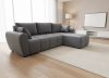 Foto Sofá Cama Chaise Longue Reversible negro DORA