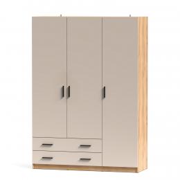 ARMARIO 3 PUERTAS 2 CAJONES MOD. ELBA MAUVELLA-BEIG