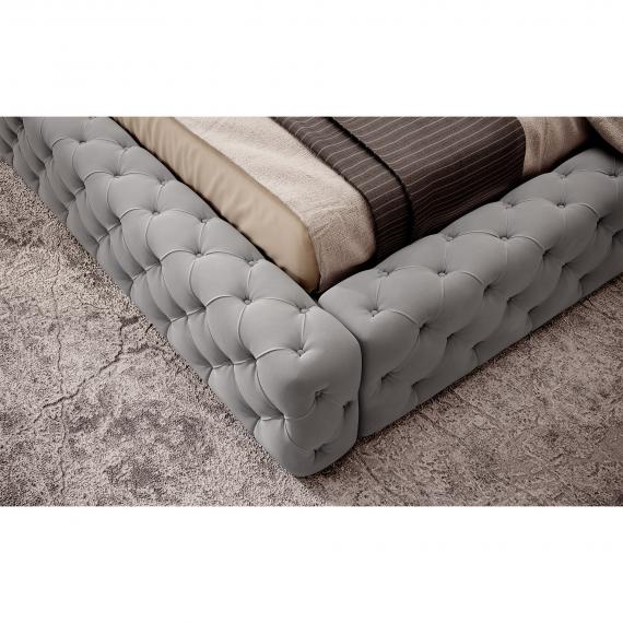 Foto Cama con somier metálico, sistema elevador de gas y arcón de almacenamiento PRINCCE gris