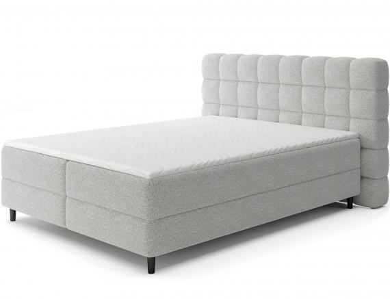 Photo Cama Continental 140/160/180x200 gris  - CAMMA