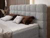 Photo Cama Continental 140/160/180x200 gris  - CAMMA
