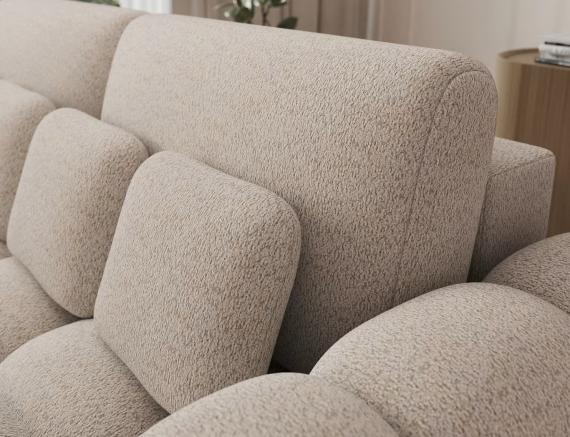 Foto Sofá cama 256 cm - beige - COTONN