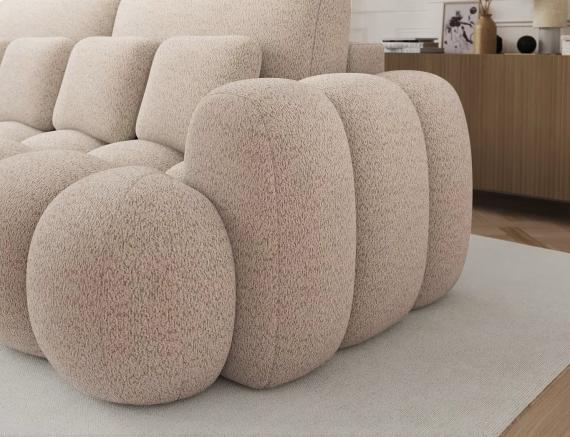 Foto Sofá cama 256 cm - beige - COTONN