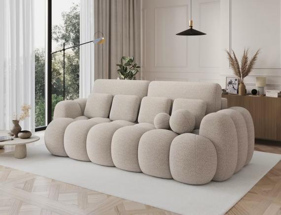 Foto Sofá cama 256 cm - beige - COTONN