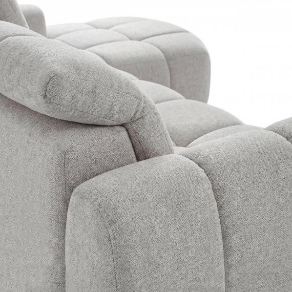 Foto SOFÁ CHAISE LONGUE ELÉCTRICO DE DISEÑO MODERNO 275 CM X 190 CM SORENA L CREMA