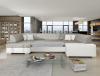 Foto SOFÁ CAMA FORMA DE U 322 CM X 204 CM HAVANA GRIS TELA/BLANCO POLIPIEL
