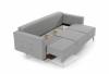 Photo Sofa bed - Cream/faux leather - 235cm - ASGARD