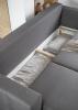 Photo Sofa bed - Cream/faux leather - 235cm - ASGARD