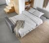 Photo Sofa bed - Cream/faux leather - 235cm - ASGARD