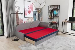 SOFÁ CAMA PARA NIÑOS AGA NEGRO/GRIS