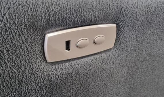 Foto Sofá esquinero Reclinables Eléctricos con dos asientos relax Soho Gris