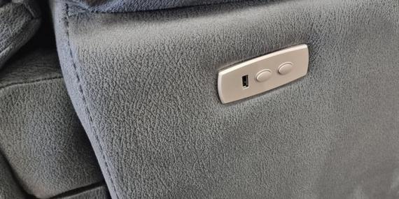 Foto Sofá esquinero Reclinables Eléctricos con dos asientos relax Soho Gris
