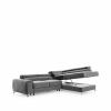 Photo Corner sofa with pull-out bed - storage - Black - 278x205 - LAURENCE