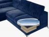 Photo Corner sofa with pull-out bed - storage - Black - 278x205 - LAURENCE