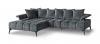 Foto SOFÁ CHAISELONGUE CON PATAS ALTAS 297 CM X 200 CM VANESSA NEW L GRIS OSCURO
