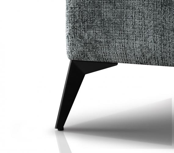 Foto SOFÁ CHAISELONGUE CON PATAS ALTAS 297 CM X 200 CM VANESSA NEW L GRIS OSCURO