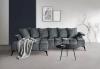 Foto SOFÁ CHAISELONGUE CON PATAS ALTAS 297 CM X 200 CM VANESSA NEW L GRIS OSCURO
