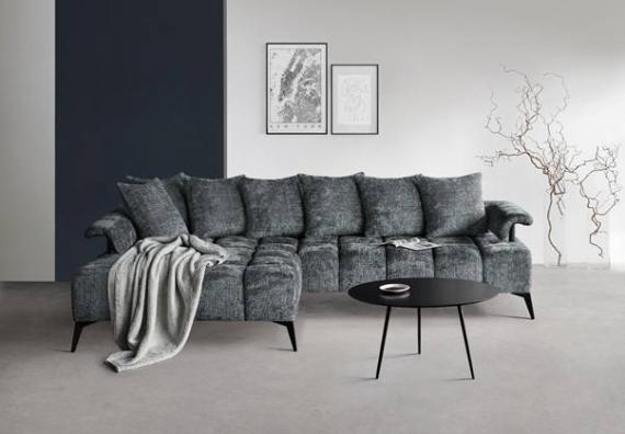 Foto SOFÁ CHAISELONGUE CON PATAS ALTAS 297 CM X 200 CM VANESSA NEW L GRIS OSCURO