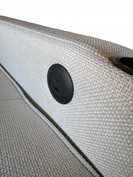 Foto Sofá cama lineal 3 plazas moderno+USB+type-C+portavasos-246cm - COSTA R